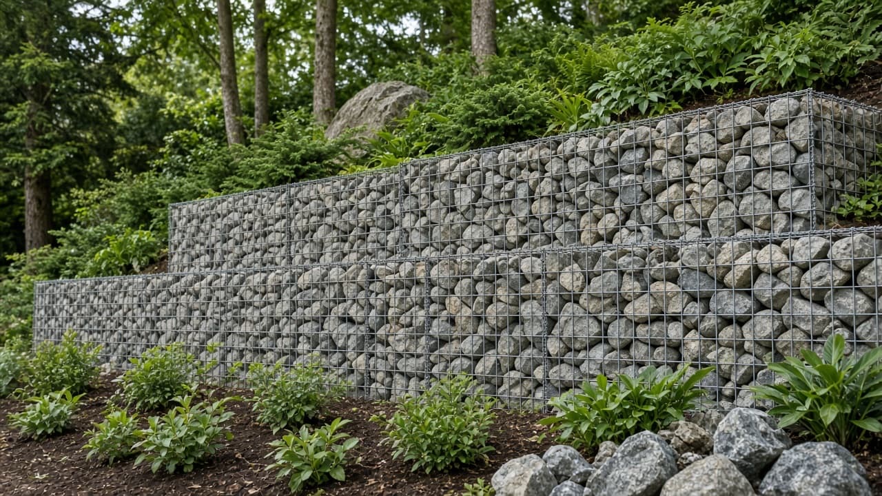 Gabion Retaining Walls built in the Fraser Valley